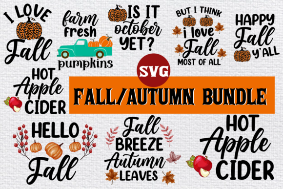 Download Awesome and Best Selling Fall Bundle SVG - Premium Resources