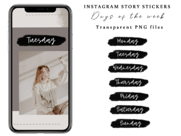 Download Black Instagram Stickers - Black instagram Collection