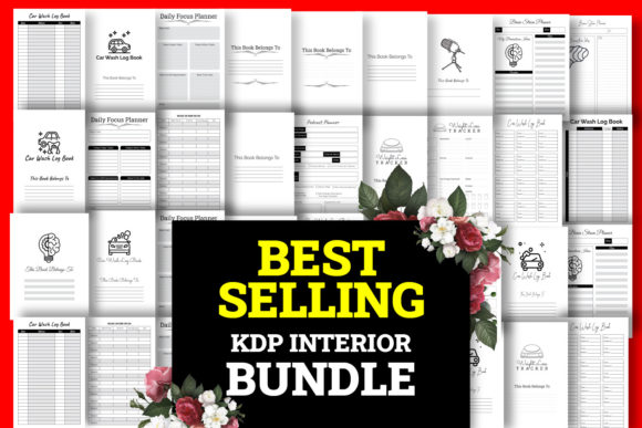 Download Best Selling Planner Bundle KDP Graphics - Premium Resources