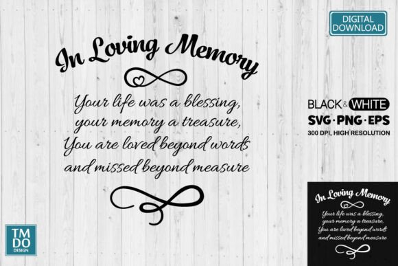 Download Memorial Poem, in Loving Memory SVG, Rip - In loving memory Collection